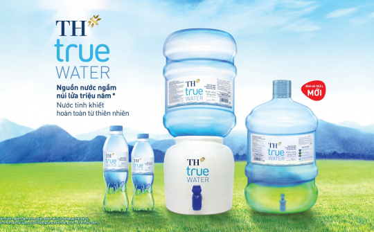 TH ra mắt TH true WATER bình vòi 18,5 L tiện lợi từ nguồn nước ngầm núi lửa triệu năm