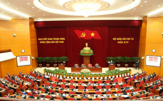 Thông cáo báo chí về ngày làm việc thứ nhất Hội nghị lần thứ tư Ban Chấp hành Trung ương Đảng khóa XIV