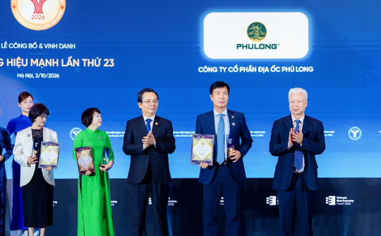 Tập đoàn Phú Long được vinh danh Top 10 Thương hiệu Phát triển ấn tượng Việt Nam 2026