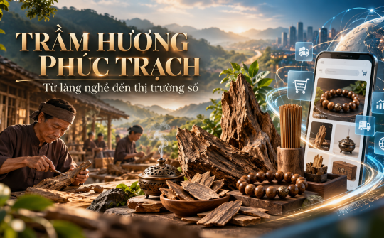 [Emagazine]  Trầm hương Phúc Trạch: Từ làng nghề đến thị trường số