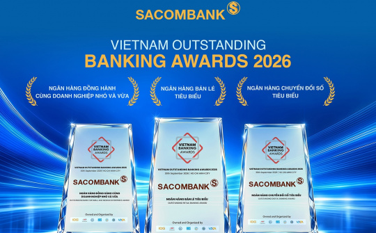 Ngân hàng Sacombank "lập hat-trick" giải thưởng nhờ năng lực số và sự thấu hiểu khách hàng