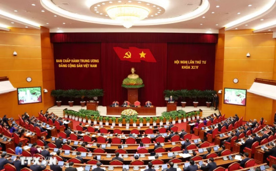 Thông cáo báo chí về ngày làm việc thứ ba, Hội nghị lần thứ tư Ban Chấp hành Trung ương Đảng khóa XIV