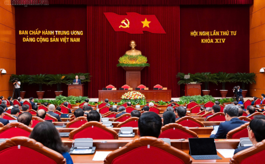 Thông cáo báo chí về ngày làm việc thứ tư và bế mạc Hội nghị Trung ương 4 khoá XIV