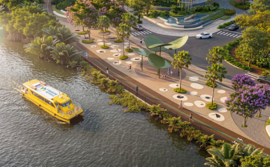 Palm City khởi công công viên và đường chạy bộ ven sông