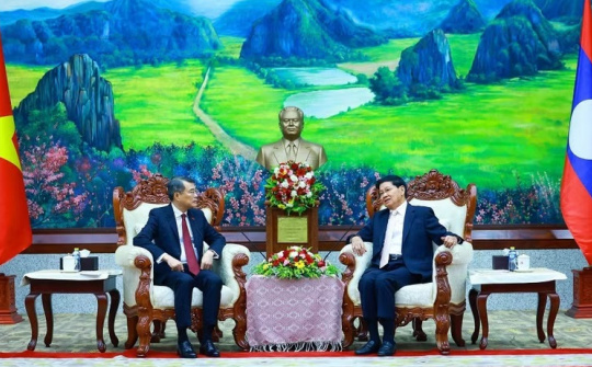 Thủ tướng Lê Minh Hưng hội kiến Tổng Bí thư, Chủ tịch nước Lào Thongloun Sisoulith
