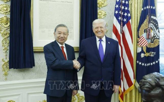 Tổng Bí thư Tô Lâm gặp Tổng thống Hoa Kỳ Donald Trump