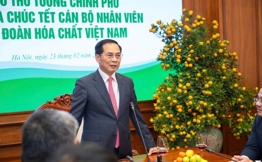 Phó Thủ tướng Chính phủ Bùi Thanh Sơn chúc Tết CBNV Tập đoàn Hóa chất Việt Nam