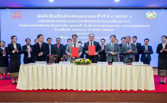 Tập đoàn Sao Mai (ASM) xúc tiến “siêu” dự án điện gió 300 MW tại Lào