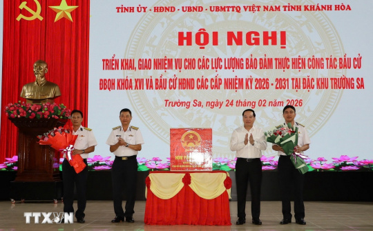 Khánh Hòa: Đặc khu Trường Sa sẵn sàng công tác chuẩn bị bầu cử sớm