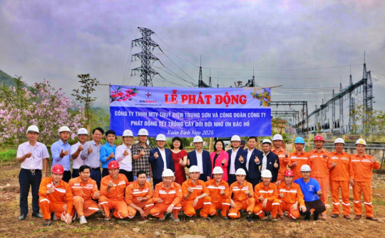 Hướng ứng Tết trồng cây, Thủy điện Trung Sơn phát động trồng cây đầu xuân Bính Ngọ năm 2026