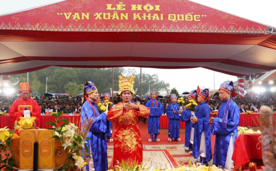 Lễ hội Vạn Xuân khai Quốc: Lan tỏa giá trị lịch sử dân tộc