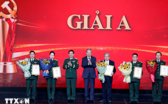 Tổng Bí thư Tô Lâm dự tổng kết, trao giải cuộc thi "Vững bước dưới cờ Đảng"