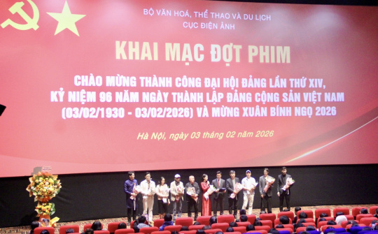Khai mạc đợt phim chào mừng thành công Đại hội Đảng lần thứ XIV và kỷ niệm 96 năm Ngày thành lập Đảng