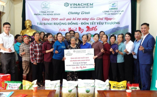 200 suất quà Tết đến với người dân Thái Nguyên bị ảnh hưởng bởi thiên tai