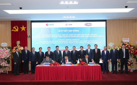 EVN ký hợp đồng EPC cho Dự án Nhà máy Nhiệt điện LNG Quảng Trạch II