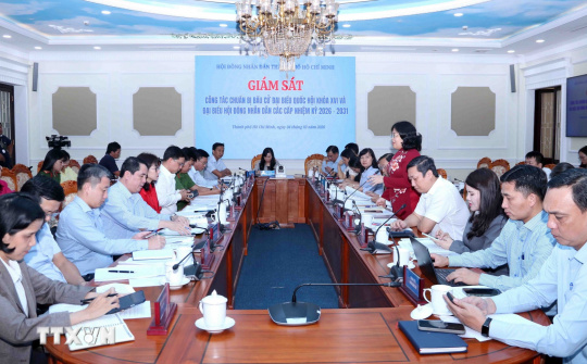 TP. Hồ Chí Minh giám sát công tác chuẩn bị và tổ chức bầu cử