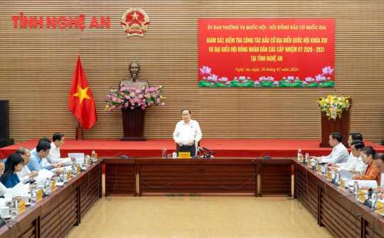 Chủ tịch Quốc hội: Nghệ An phải tổ chức bầu cử an toàn, linh hoạt, trở thành điểm sáng của cả nước