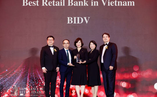 Ngân hàng BIDV: Cú đúp giải thưởng Ngân hàng Bán lẻ tốt nhất Việt Nam và Tiền gửi tốt nhất Châu Á