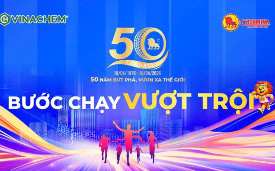 Casumina phát động giải chạy trực tuyến “Bước chạy vượt trội” chào mừng 50 năm thành lập