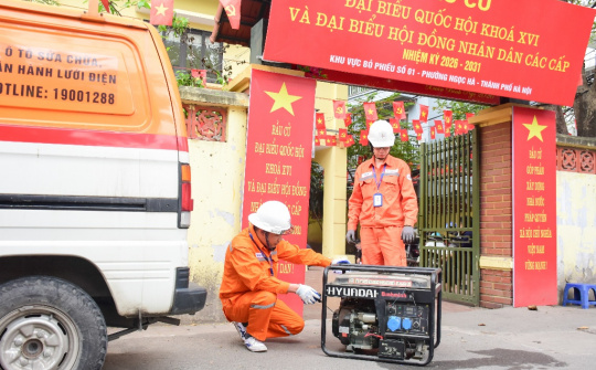 Bộ Công Thương chỉ đạo bảo đảm cung cấp điện an toàn, liên tục phục vụ Kỳ bầu cử Quốc hội khóa XVI và HĐND các cấp