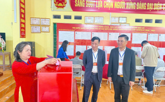 Thái Nguyên: Tỷ lệ cử tri đi bầu cử đạt 99,96%