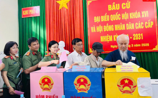 Gia Lai: Tỷ lệ cử tri tham gia bỏ phiếu đạt 99,76%