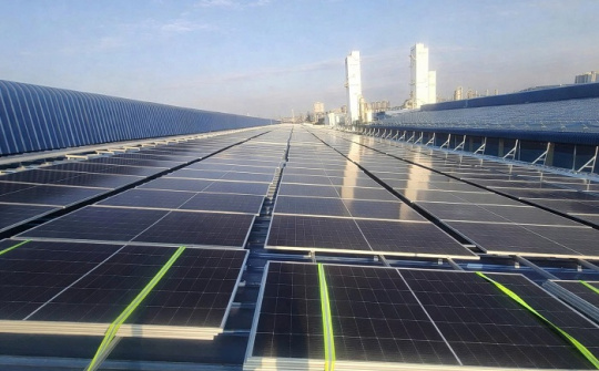 Thép Hòa Phát Dung Quất triển khai lắp đặt điện mặt trời áp mái phân kỳ 2