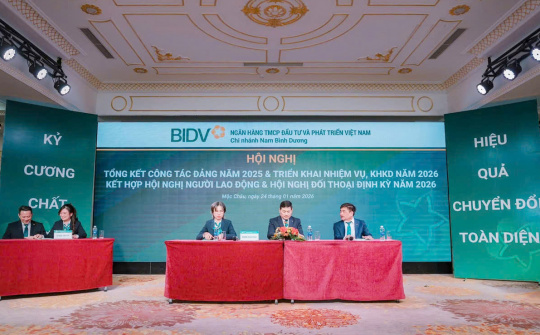 BIDV Nam Bình Dương: Hội nghị người lao động năm 2026 đồng thuận và quyết tâm cao