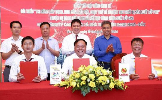 CASUMINA ký gói thầu 281 tỷ đồng cho hạng mục thiết bị sản xuất lốp PCR