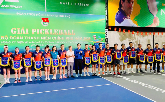 Giải Pickleball cán bộ Đoàn Thanh niên Chính phủ 2026: Sôi nổi, gắn kết, lan tỏa tinh thần rèn luyện