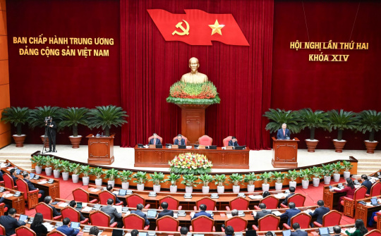 Ngày làm việc thứ hai của Hội nghị Trung ương 2 khóa XIV