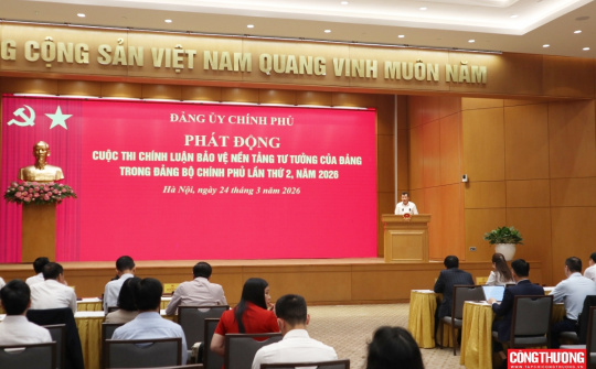 Đảng ủy Chính phủ phát động Cuộc thi chính luận về Bảo vệ nền tảng tư tưởng của Đảng lần thứ 2, năm 2026