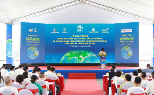 Hà Nội phát động hưởng ứng Chiến dịch Giờ Trái đất 2026, kêu gọi tiết kiệm điện trong cao điểm hè