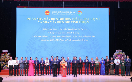 Vinenergo hợp tác phát triển cụm nhà máy điện gió gần 8 tỷ USD tại Gia Lai