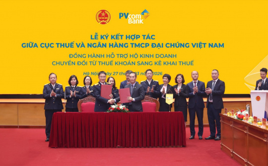 Ngân hàng PVcomBank hợp tác với Cục Thuế hỗ trợ hộ kinh doanh kê khai thuế