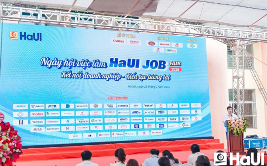 Job Fair 2026 tại Đại học Công nghiệp Hà Nội: 70 doanh nghiệp đồng hành, mở rộng cơ hội việc làm cho sinh viên