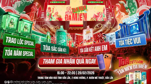 Tân niên đa miền Đắc Lắk: Một đêm bùng nổ giữa lòng phố Núi