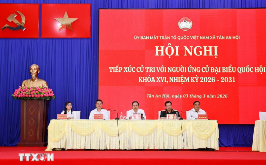 TP. Hồ Chí Minh: Hội nghị tiếp xúc giữa cử tri với người ứng cử đại biểu Quốc hội khóa XVI