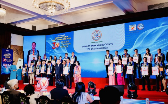 Yến sào Khánh Hòa 17 năm liên tiếp giữ vững danh hiệu hàng Việt Nam chất lượng cao