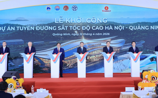 Khởi công tuyến đường sắt tốc độ cao Hà Nội - Quảng Ninh