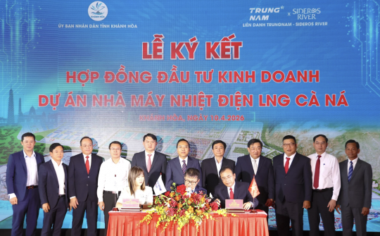 Khánh Hòa: Ký kết hợp đồng đầu tư kinh doanh dự án LNG Cà Ná hơn 57.000 tỷ đồng