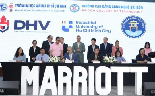 IUH tổ chức ký kết với khách sạn Marriott, đưa sinh viên thực tập trong môi trường 5 sao