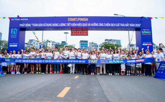 Lộ diện Top 3 chung cuộc Giải chạy trực tuyến hưởng ứng “Toàn dân sử dụng năng lượng tiết kiệm, hiệu quả và hưởng ứng Chiến dịch Giờ Trái đất năm 2026”