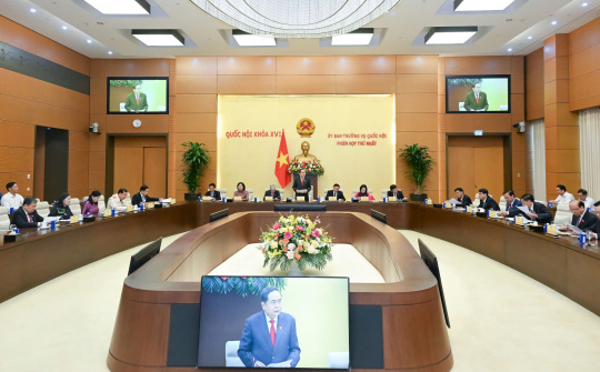 Chương trình đợt 2 Phiên họp thứ Nhất của Ủy ban Thường vụ Quốc hội khóa XVI