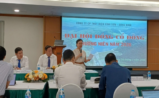 Thủy điện Vĩnh Sơn - Sông Hinh (VSH): Ưu tiên triển khai dự án điện mặt trời nổi 200 MW