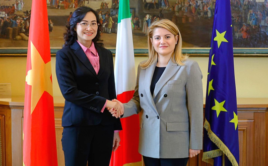 Việt Nam - Italia thúc đẩy hợp tác phát triển kinh tế, thương mại, văn hóa