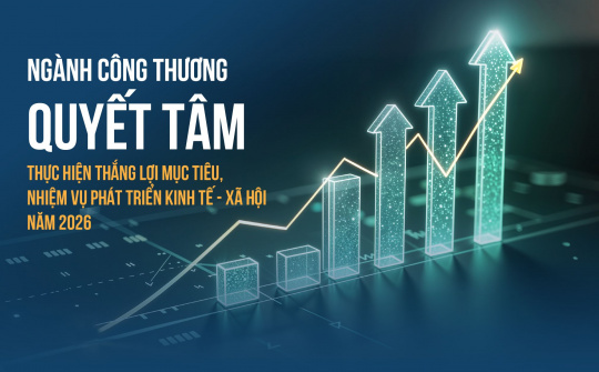 Ngành Công Thương quyết tâm thực hiện thắng lợi mục tiêu, nhiệm vụ phát triển kinh tế - xã hội năm 2026