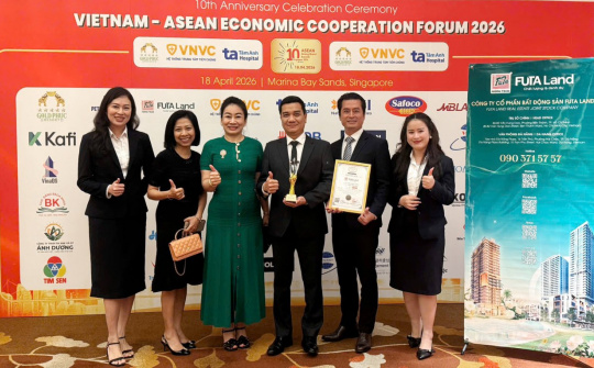 FUTA Land vào Top 5 Thương hiệu Mạnh ASEAN 2026, khẳng định năng lực hội nhập