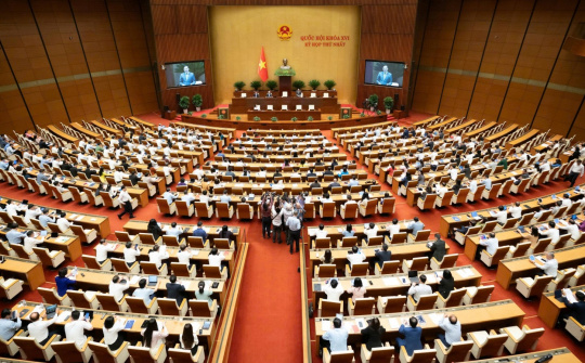 Bắt đầu Đợt 2 Kỳ họp thứ Nhất, Quốc hội họp, cho ý kiến về 04 Nghị quyết quan trọng