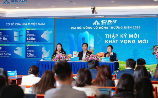 Cổ đông Nông nghiệp Hòa Phát nhận 36% cổ tức tiền mặt trong năm 2026